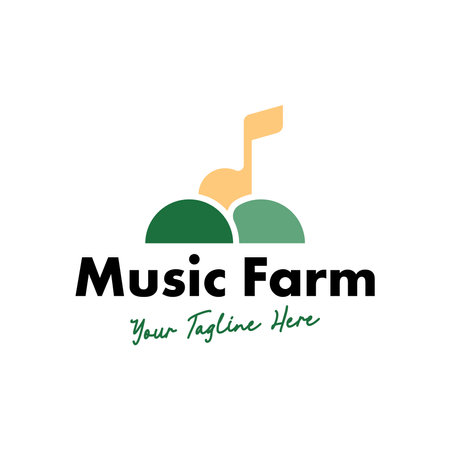 Colorful Music Logo Design Template Vectorのイラスト素材