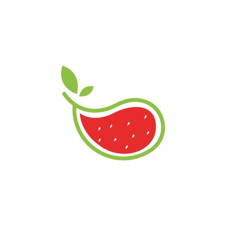 Watermelon Logo Design Concept Vector. Fresh Fruit Logo Design Templateのイラスト素材