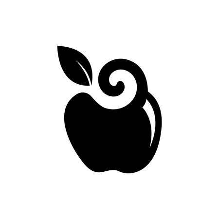 Apple Fruit Logo Design Concept Vector. Fruit Logo Template Vectorのイラスト素材
