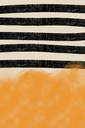 Mid Century Wall Art. Minimalist Modern Wall Art Decorのイラスト素材