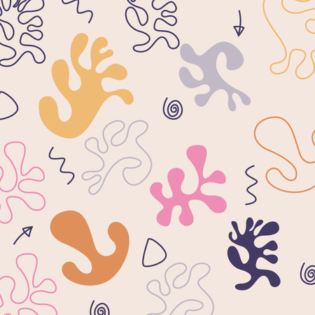 Flat design matisse style illustration. Matisse design element vector