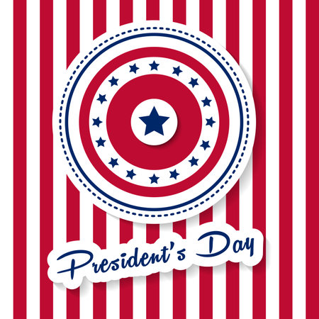 Presidents day background illustration vector. American presidents day celebration bannerのイラスト素材