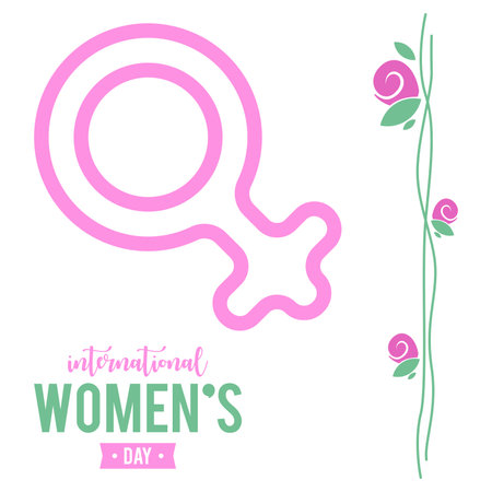 Happy womens day background illustration vectorのイラスト素材
