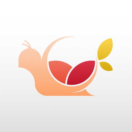 Snail logo design concept. Snail logo design template. Mollusca logo design for business and otherのイラスト素材