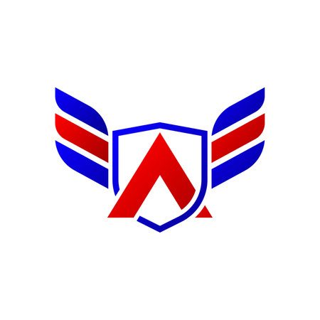 Simple flight logo design template. Flight logo design conceptのイラスト素材