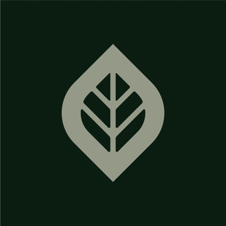 Plant logo design template. Simple nature plant branding logo designのイラスト素材
