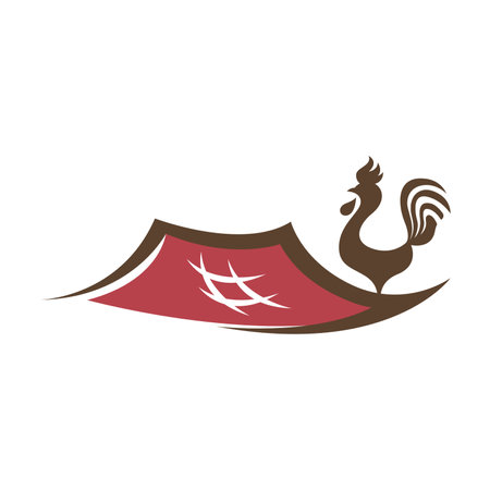 Food stall logo. Restaurant logo design. Food business logo templateのイラスト素材