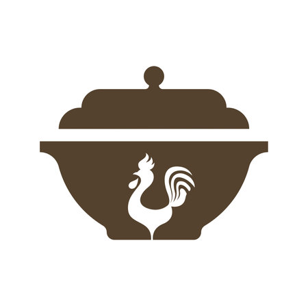 Food stall logo. Restaurant logo design. Food business logo templateのイラスト素材