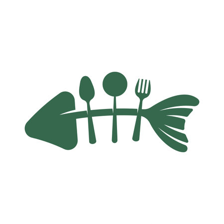 Food stall logo. Restaurant logo design. Food business logo templateのイラスト素材
