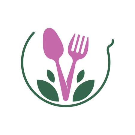 Food stall logo. Restaurant logo design. Food business logo templateのイラスト素材