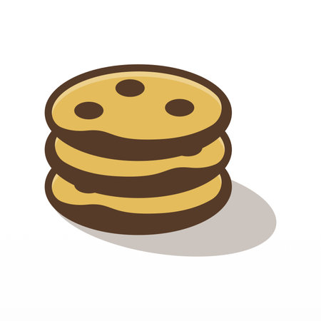 Cookies logo design. Biscuit logo template. Meals logo design templateのイラスト素材