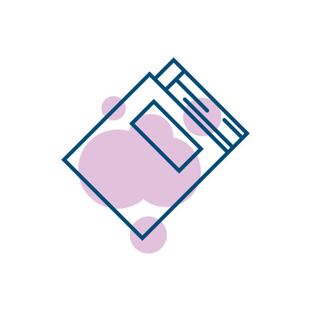 Book logo design icon vector. Book icon clip art. Library logo conceptのイラスト素材