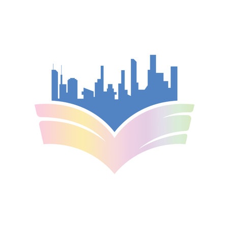 Book logo design icon vector. Book icon clip art. Library logo conceptのイラスト素材