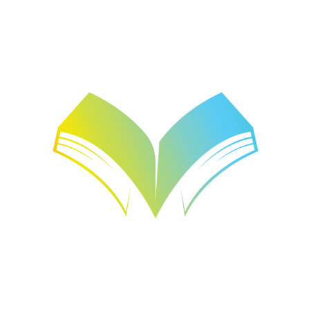 Book logo design icon vector. Book icon clip art. Library logo conceptのイラスト素材