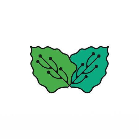 Nature and technology logo design concept. Technology logo templateのイラスト素材