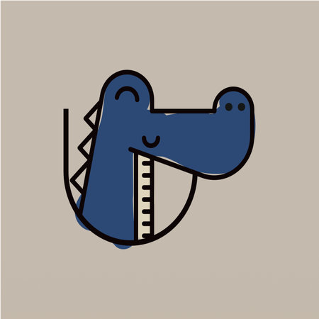 Crocodile logo design concept. Wild animal logo design stock vectorのイラスト素材