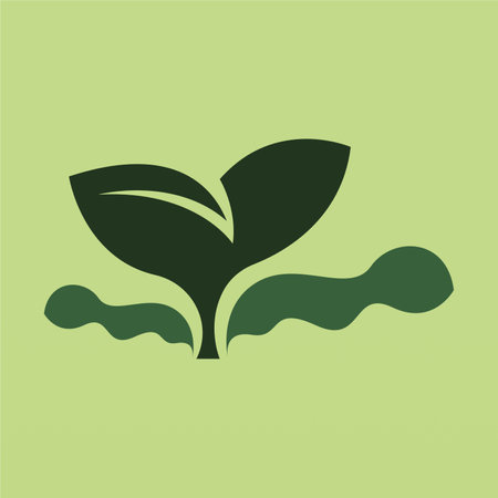 Sprouts logo design concept. Fresh sprout logo template. Sprout seed logoのイラスト素材