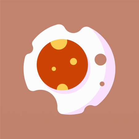 Fried egg logo design concept. Cooked egg logo template. Egg logo as foodのイラスト素材