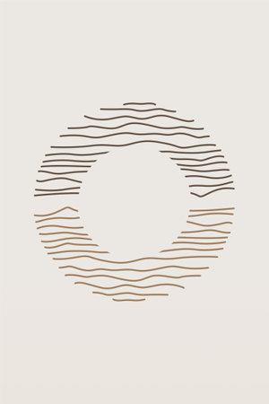 Neutral Abstract Wall Art. Minimalist Geometric Printable.  Abstract Boho Printable Wall Decorのイラスト素材