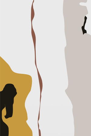 Minimalist Abstract Neutral Wall Art Decoration. Printable Minimalist Wall Decorのイラスト素材