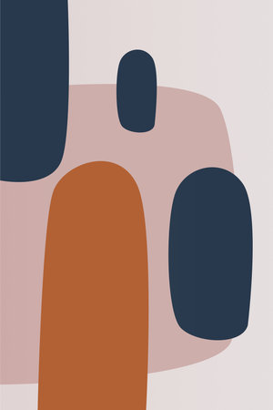 Mid century wall art decoration printable poster. Mid century wall decor. Printable mid century wall artのイラスト素材