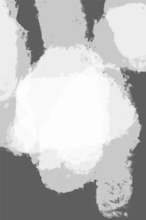 Black and white brush wall decor printable poster. Abstract wall art decoration. Printable wall decor posterのイラスト素材