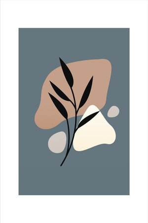 Aesthetic Abstract Bohemian Woman Art for Print and Digital Purposesのイラスト素材