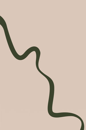 Abstract line art wall art decoration poster. Bohemian mid cntury wall decor poster. Printable wall art decorationのイラスト素材