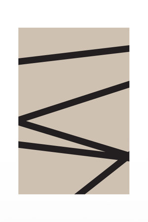 Abstract line art wall art decoration poster. Bohemian mid cntury wall decor poster. Printable wall art decorationのイラスト素材