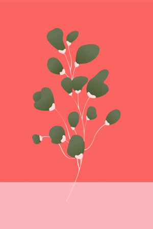 Vintage flower wall art decoration. Printable vintage flower wall decorのイラスト素材