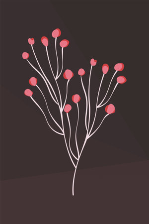 Vintage flower wall art decoration. Printable vintage flower wall decorのイラスト素材