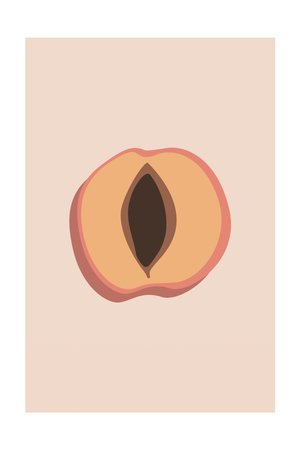 Printable Modern Funny Kitchen Poster. Fruit Wall Art Decoration. Scandinavian Fruit Wall Decor Posterのイラスト素材