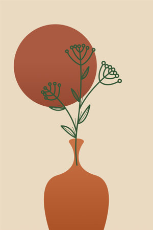 Vintage flower wall art decoration. Printable vintage flower wall decorのイラスト素材