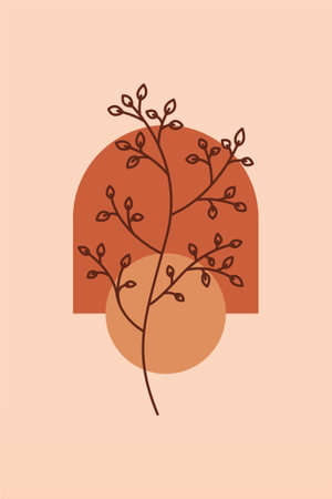 Vintage flower wall art decoration. Printable vintage flower wall decorのイラスト素材