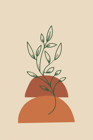 Vintage flower wall art decoration. Printable vintage flower wall decorのイラスト素材