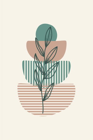 Vintage flower wall art decoration. Printable vintage flower wall decorのイラスト素材