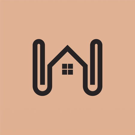House logo design concept. Simple building logo template. Home logo design templateのイラスト素材