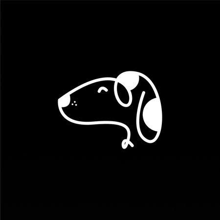 Dog logo design template. Animal logo concept. Pet Logo design concept vectorのイラスト素材