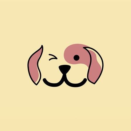 Dog logo design template. Animal logo concept. Pet Logo design concept vectorのイラスト素材