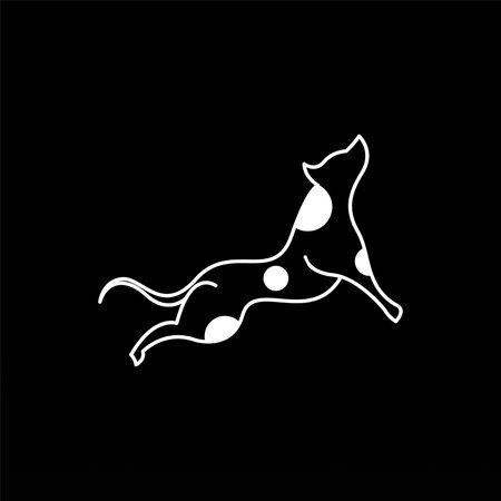 Dog logo design template. Animal logo concept. Pet Logo design concept vectorのイラスト素材