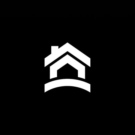 House logo design concept. Simple building logo template. Home logo design templateのイラスト素材