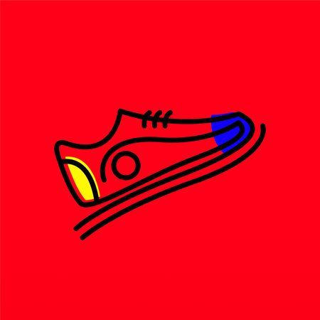 Shoe logo design concept. Shoes logo template. Man fashion logo design templateのイラスト素材