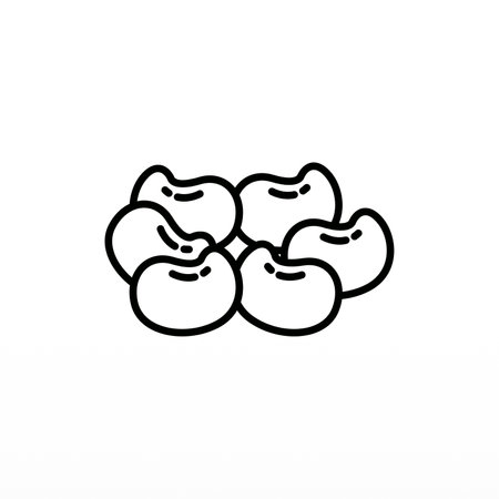 Nut logo design concept template. Food logo design.  Nut logo templateのイラスト素材