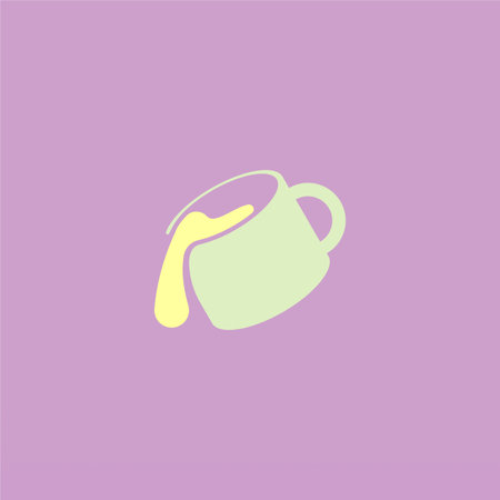 Mug logo design template. Drink logo concept. Cup logo templateのイラスト素材