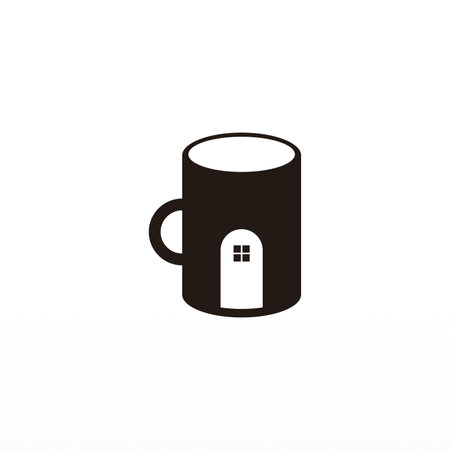 Mug logo design template. Drink logo concept. Cup logo templateのイラスト素材