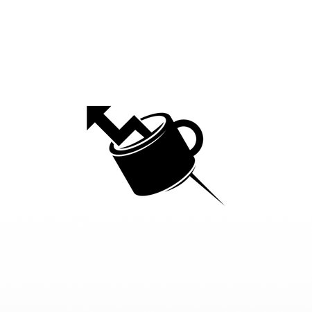 Mug logo design template. Drink logo concept. Cup logo templateのイラスト素材