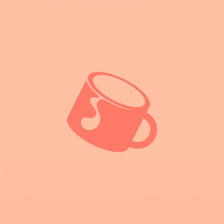 Mug logo design template. Drink logo concept. Cup logo templateのイラスト素材