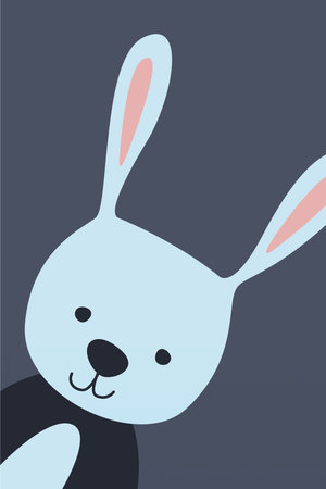 Nursery Wall Art Animals Baby Poster. Printable Cute Animal Nursery Wall Decor Posterのイラスト素材