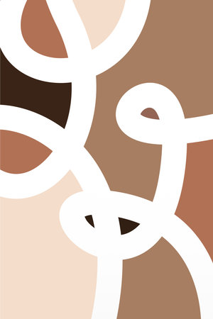 Modern Simple Minimalist Gallery Wall Art. Abstract Art Black and White Prints. Minimalist Modern Drawing Wall Decorのイラスト素材