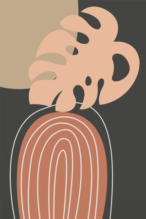 Boho Wall Decor. Wall Art Prints. Handmade Home Decor. Abstract Art Printsのイラスト素材